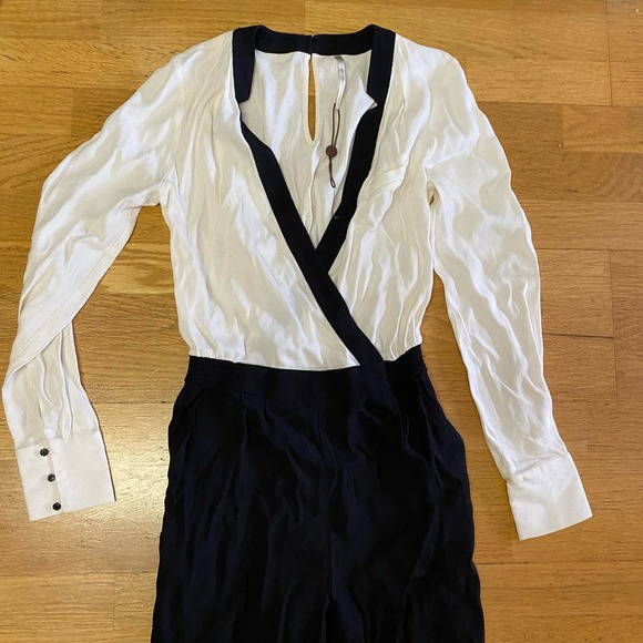 Cynthia Vincent Twelfth Street Minimalist Preppy Career Modest Jumpsuit S - Picture 3 of 8